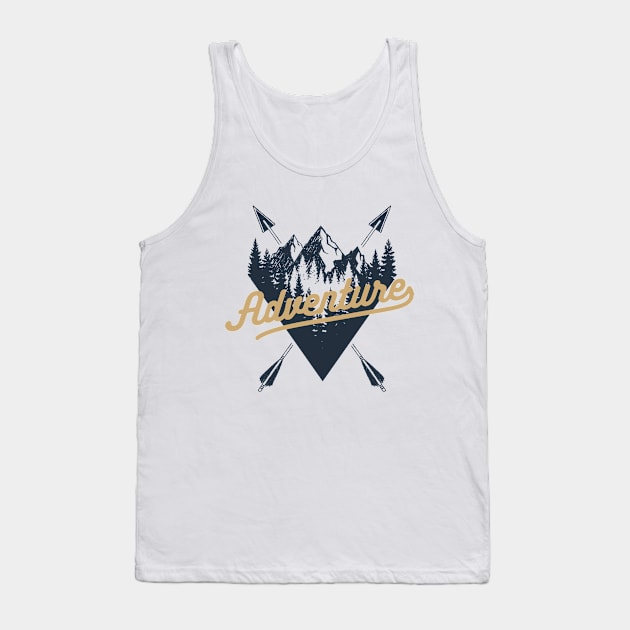 Adventure. Mountains Tank Top by SlothAstronaut